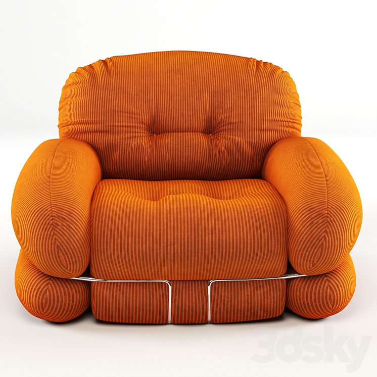 Adriano Piazzesi armchair 3DS Max - thumbnail 2