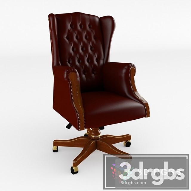 Ageet Genuine Leather Executive Chair 3dsmax Download - thumbnail 1