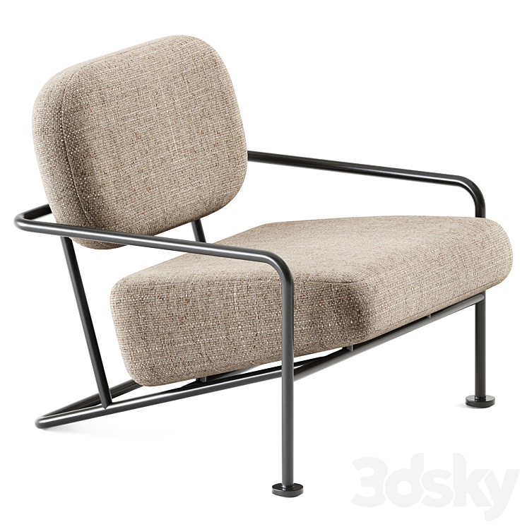 Ahus Armchair by Bla Station \/ Outdoor chair 3DS Max - thumbnail 1