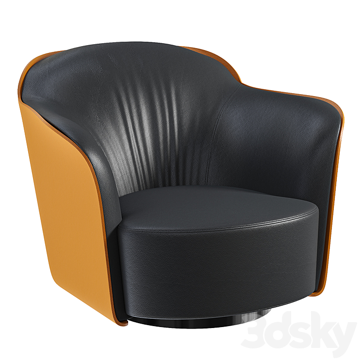 Aida Armchair 3DS Max Model - thumbnail 1