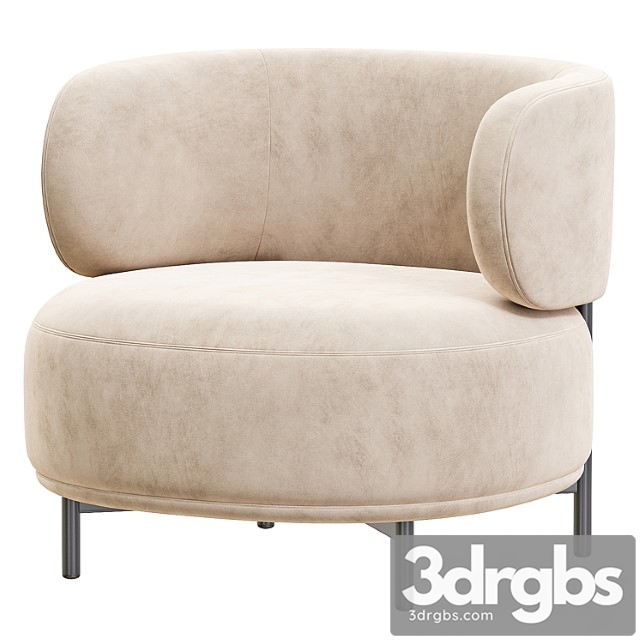 Akiko Lounge Armchair 13 3dsmax Download - thumbnail 1