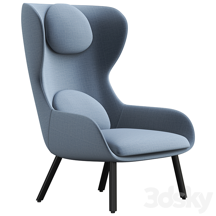 Al Myra 682 Armchair 3DS Max Model - thumbnail 1