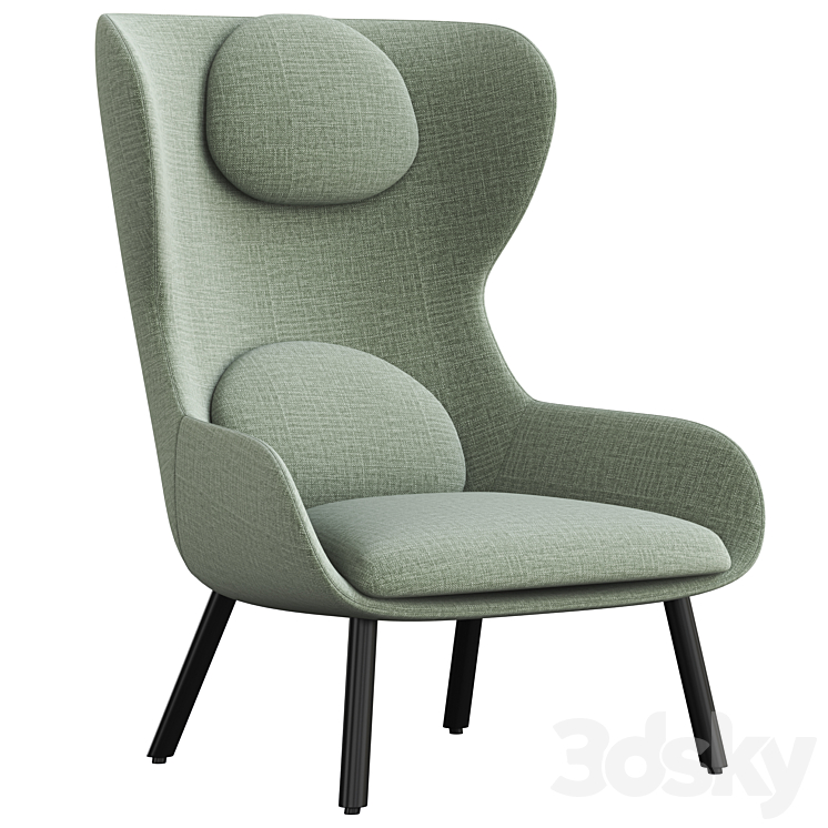 Al Myra 682 Armchair 3DS Max Model - thumbnail 2