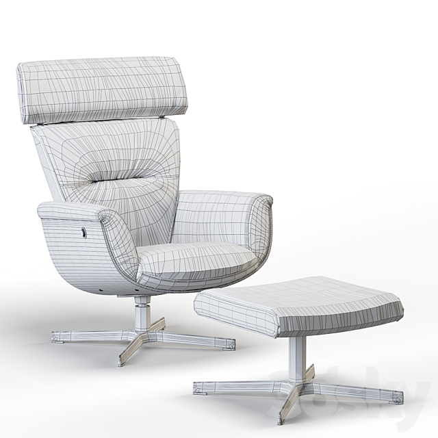 ALBERTA SALOTTI. EVOLUTION RELAX ARMCHAIR. 3DS Max Model - thumbnail 7