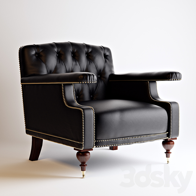 ALFRED CLUB CHAIR 3DSMax File - thumbnail 1