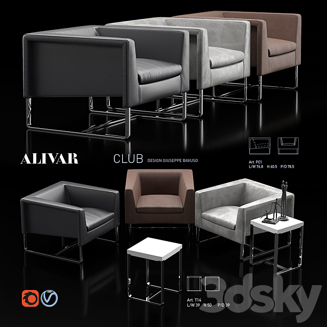 Alivar Club set 3ds Max - thumbnail 1