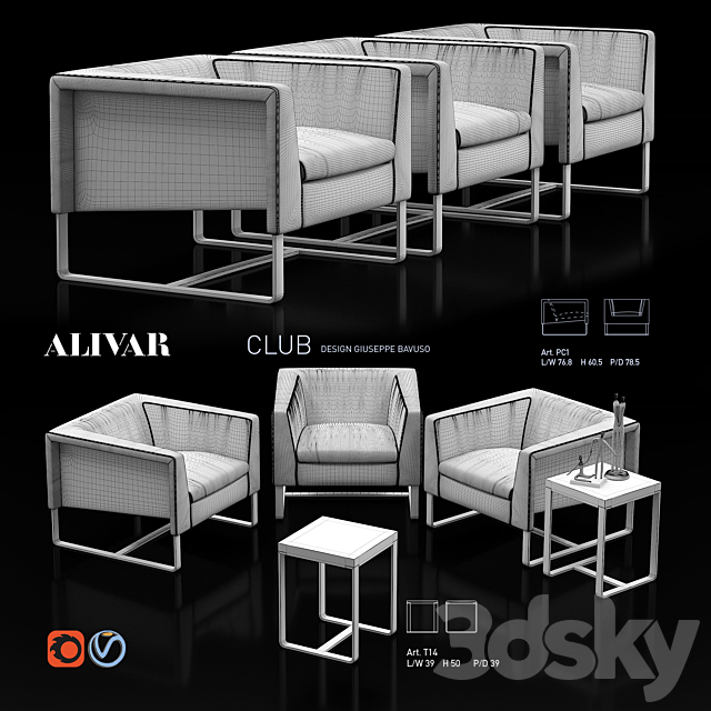 Alivar Club set 3ds Max - thumbnail 2