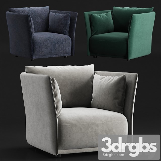 Allermuir obris arm chair 3dsmax Download - thumbnail 1