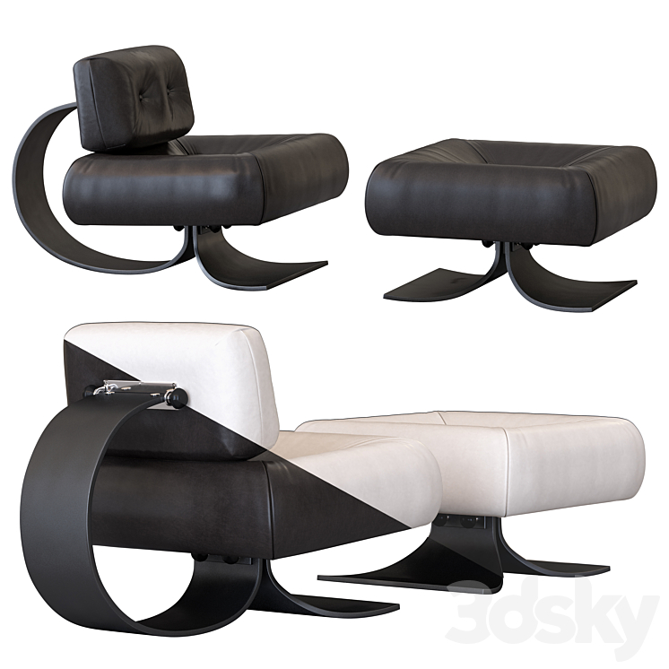 Alta lounge chair 3DS Max - thumbnail 1