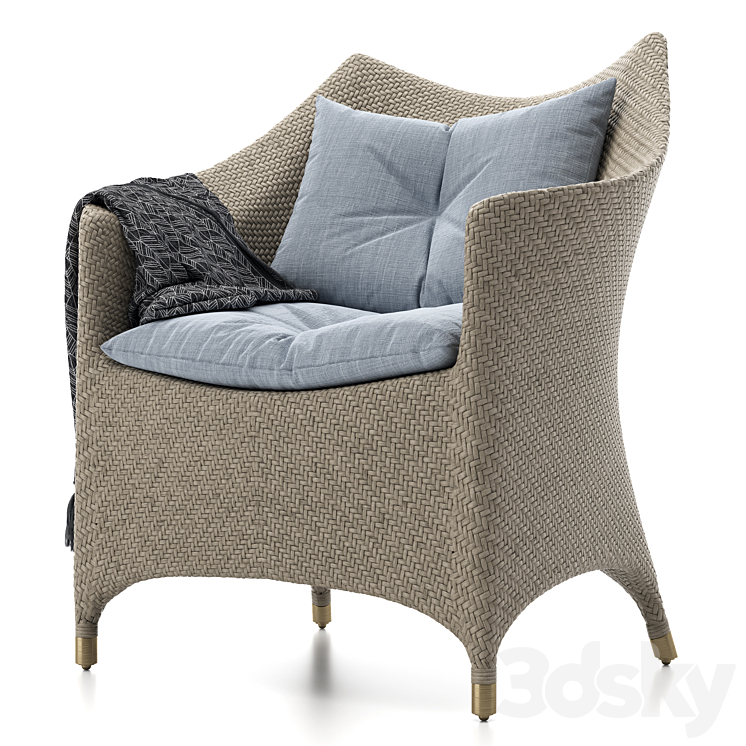 AMARI VITA ALTA LOUNGE CHAIR 3DS Max - thumbnail 1