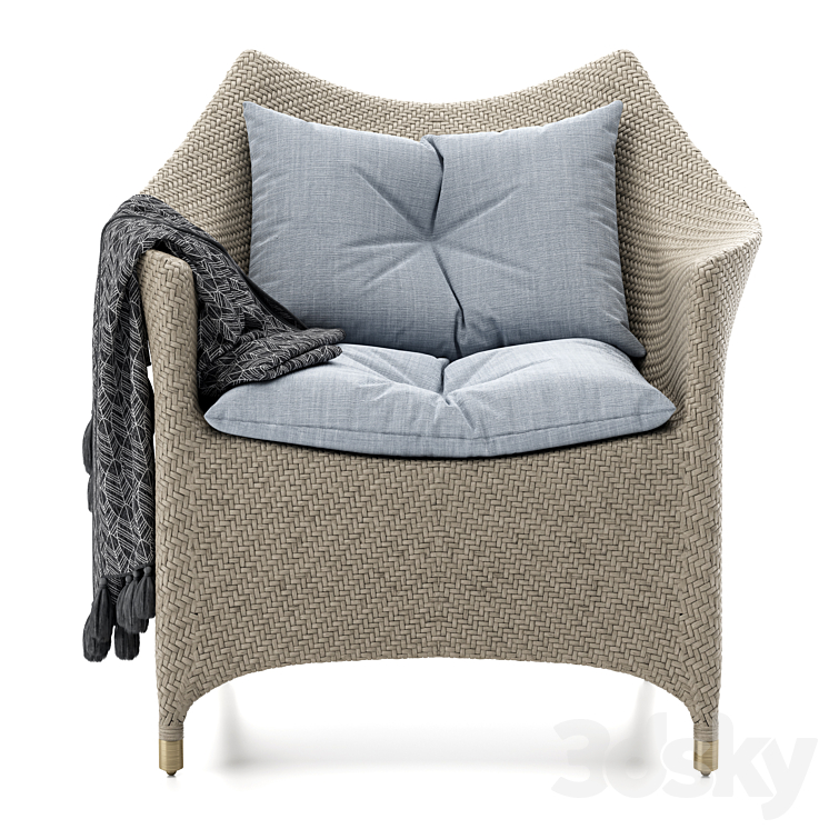 AMARI VITA ALTA LOUNGE CHAIR 3DS Max - thumbnail 2