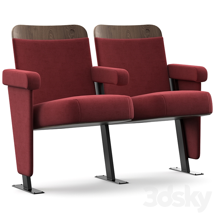 Ambassador evertaut auditorium theater chair 3DS Max Model - thumbnail 1