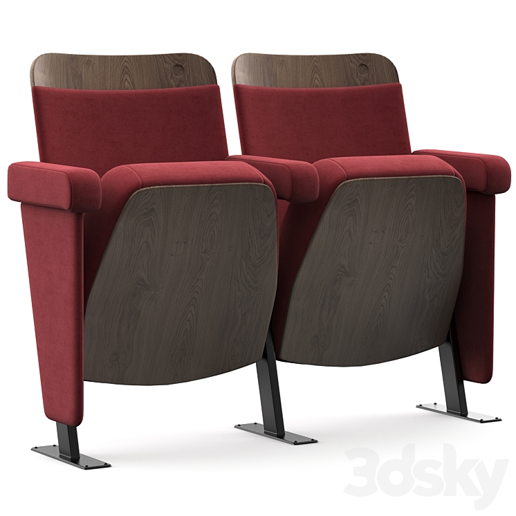 Ambassador evertaut auditorium theater chair 3DS Max Model - thumbnail 2