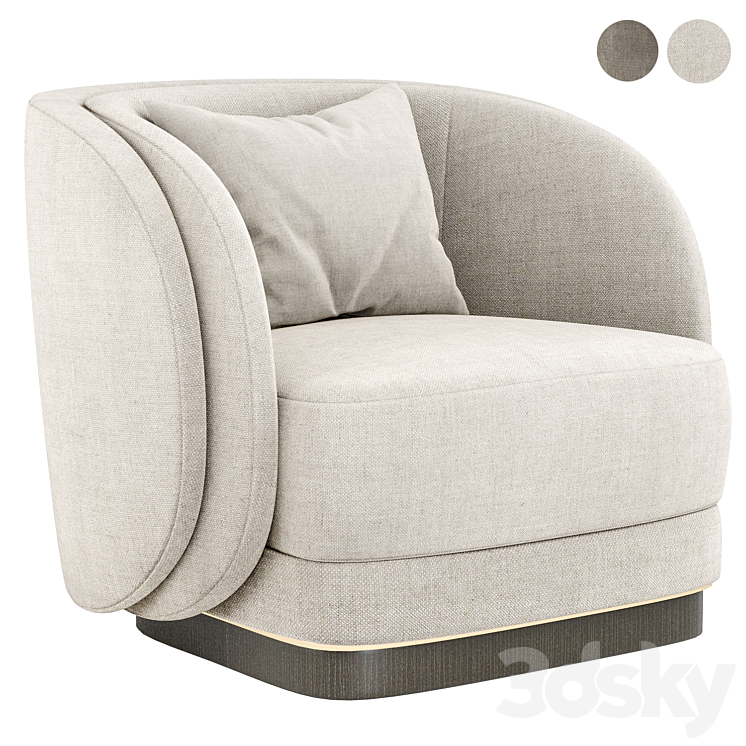 Ambrose Armchair by Laskasas 3DS Max Model - thumbnail 1