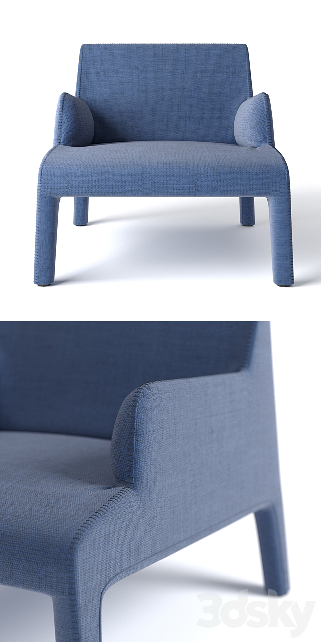 Amura Frida armchair 3DSMax File - thumbnail 3