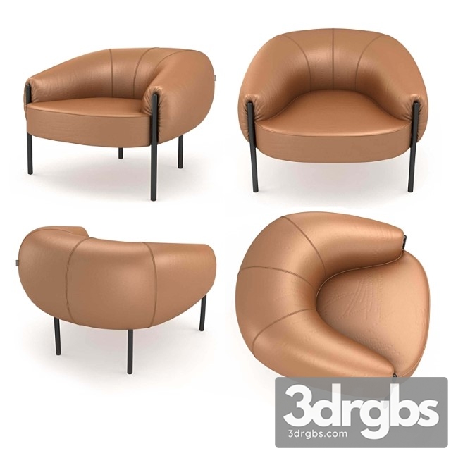 Amura isola armchair 3dsmax Download - thumbnail 1