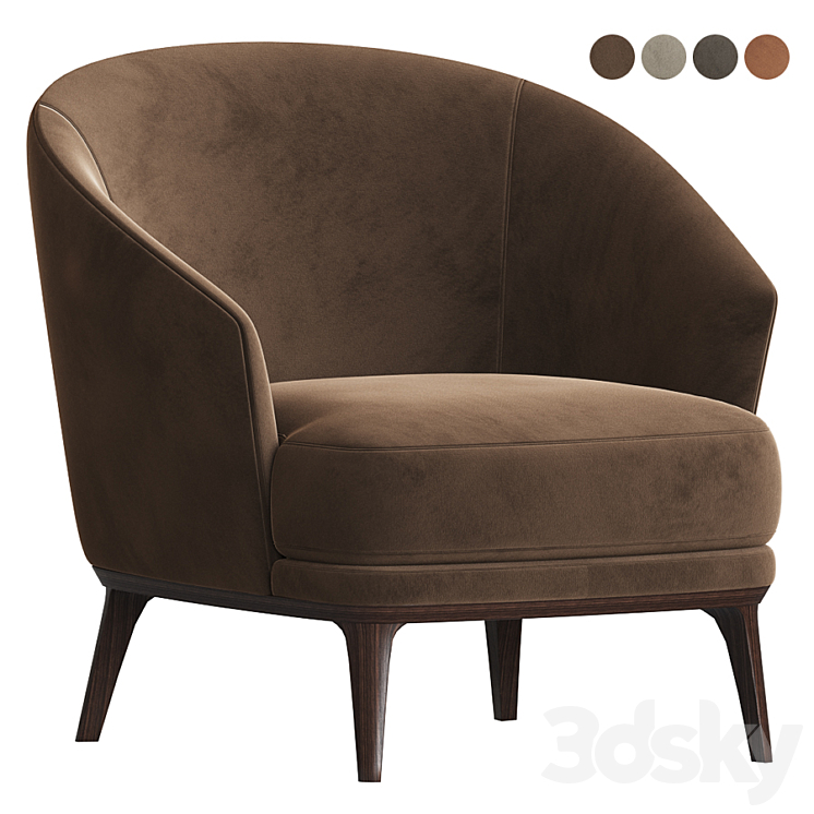 Amy Armchair Bielefelder Werkstaetten 3DS Max - thumbnail 1