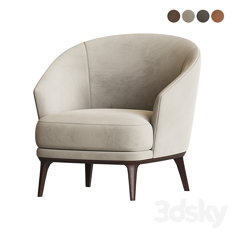 Amy Armchair Bielefelder Werkstaetten 3DS Max - thumbnail 2