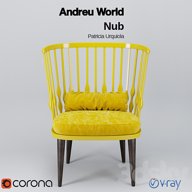 Andreu World Nub by Patricia Urquiola 3DSMax File - thumbnail 1