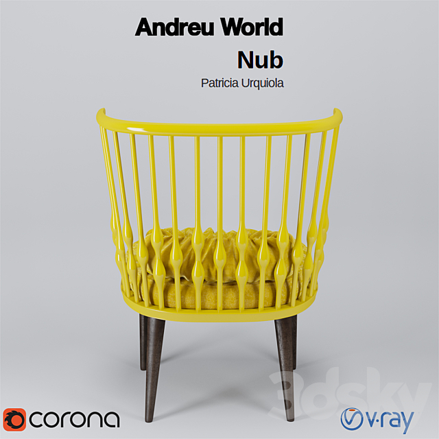 Andreu World Nub by Patricia Urquiola 3DSMax File - thumbnail 2