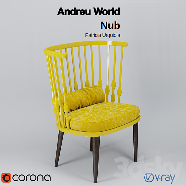 Andreu World Nub by Patricia Urquiola 3DSMax File - thumbnail 3