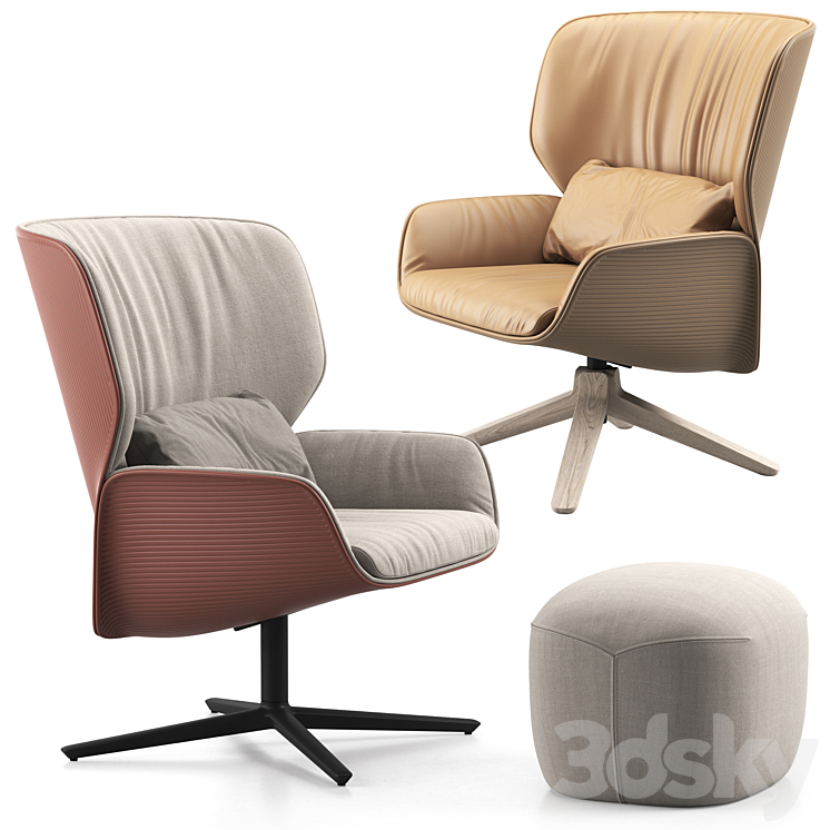 Andreu world Nuez lounge bio 3DS Max - thumbnail 1