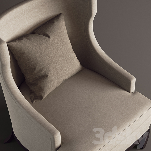 Andrew martin northumberland chair 3DS Max Model - thumbnail 2