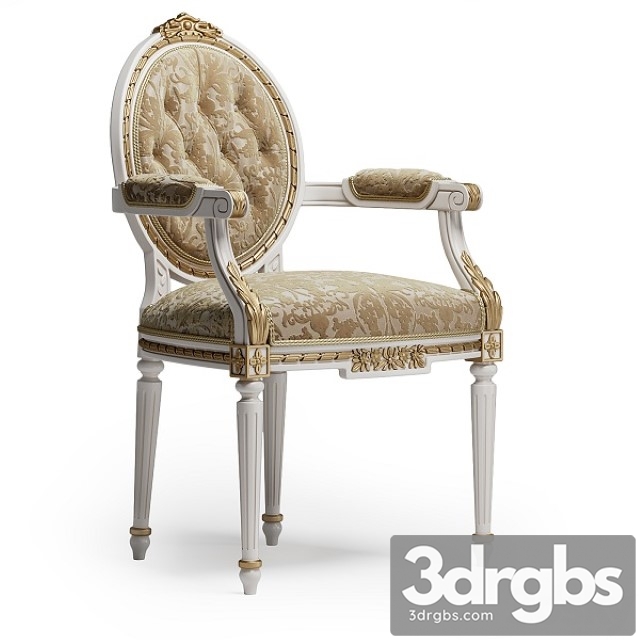 Angelo Cappellini Degas Armchair Art 3dsmax Download - thumbnail 1