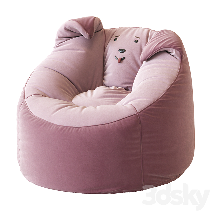 Animal Bean Bag Chairs 3DS Max - thumbnail 2