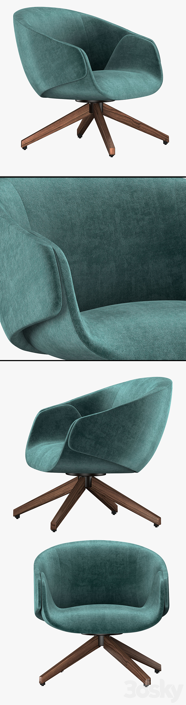 Anita_armchair 3DS Max - thumbnail 2