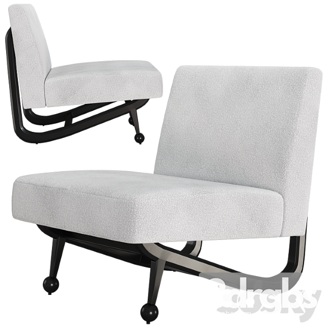 Anneli Slipper Chair 3dsmax Download - thumbnail 1