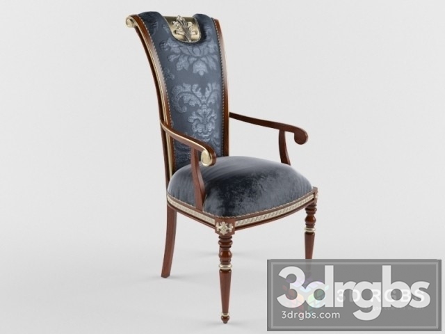 Antique Art Armchair 3dsmax Download - thumbnail 1