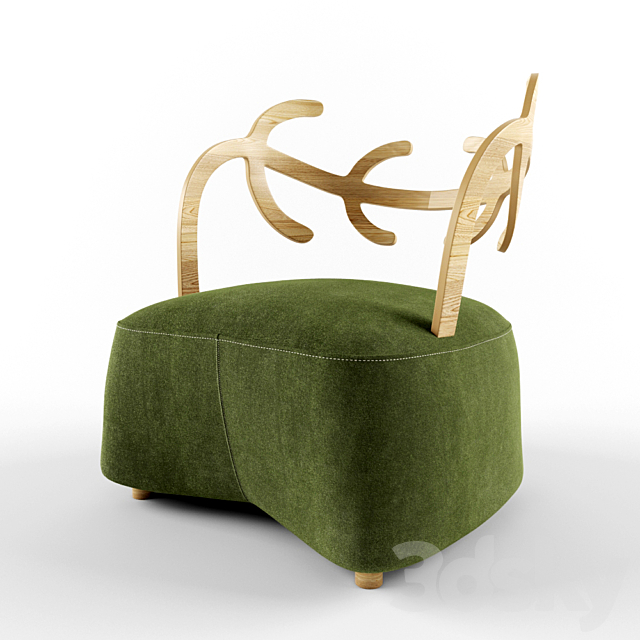 Antler by NENDO for Cappellini 3DS Max Model - thumbnail 1