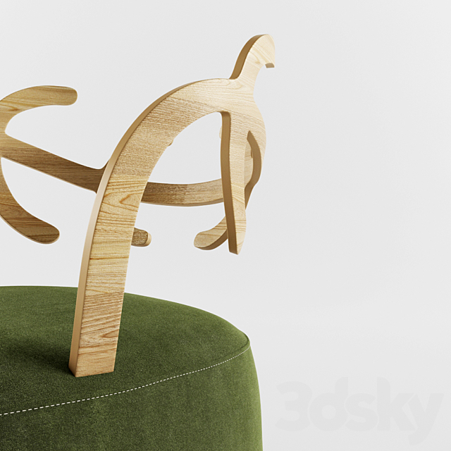 Antler by NENDO for Cappellini 3DS Max Model - thumbnail 2