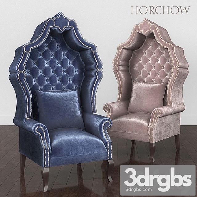 Antoinette midnight chair 3dsmax Download - thumbnail 1