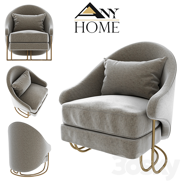 Any-Home Chair V009 3ds Max - thumbnail 1