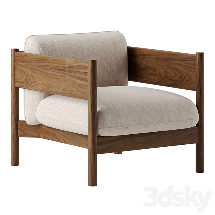 ARBOR CLUB ARMCHAIR by HAY 3DS Max Model - thumbnail 3