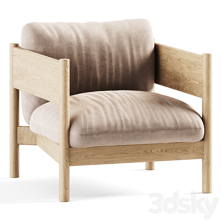 Arbor Club Armchair by Hay 3DS Max Model - thumbnail 2