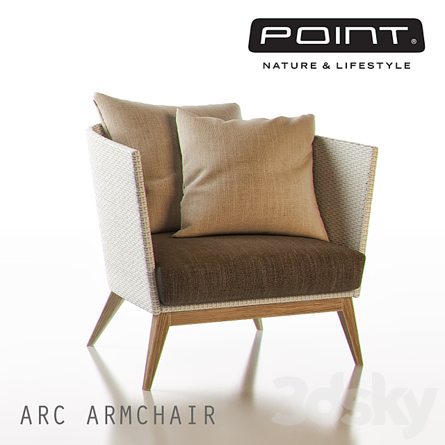 ARC Outdoor Armchair – POINT 3DSMax File - thumbnail 1