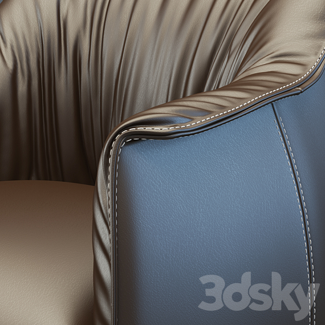 Archibald Armchair 3DSMax File - thumbnail 2