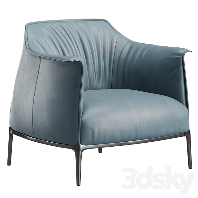 Archibald Armchair By Paltrona Frau 3ds Max - thumbnail 3