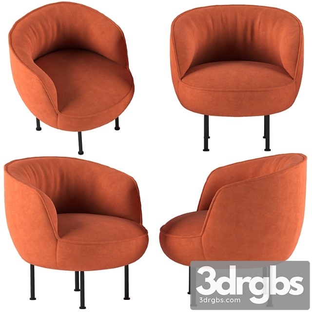 Arflex sappli armchair 3dsmax Download - thumbnail 1