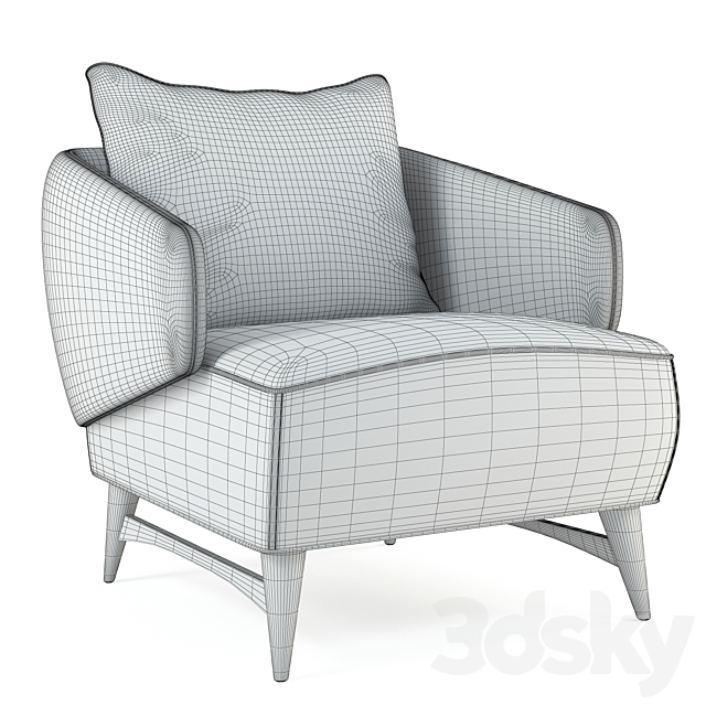 ARIES Armchair 3DS Max Model - thumbnail 3