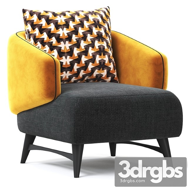 Aries Armchair 3dsmax Download - thumbnail 1