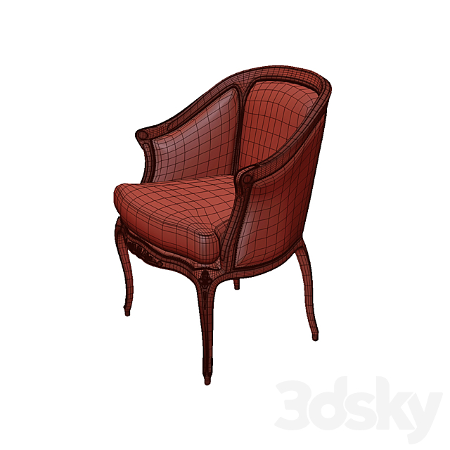 Arm chair 3ds Max - thumbnail 3