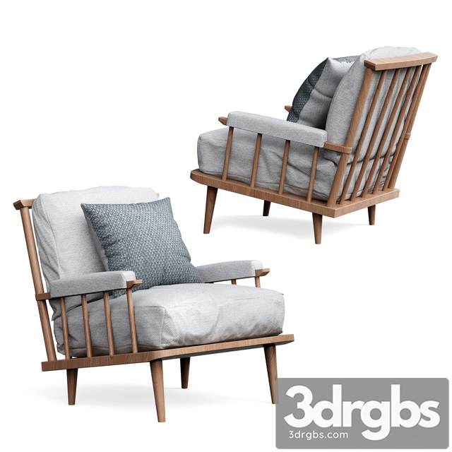 Arm chair 3dsmax Download - thumbnail 1