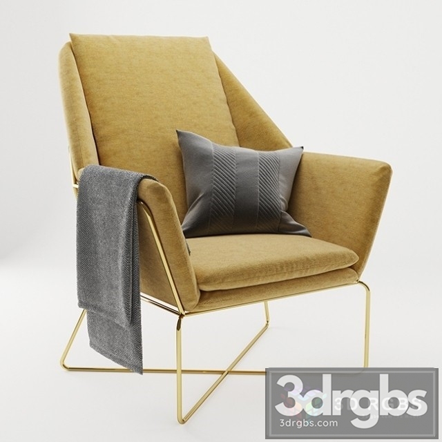 Arm Chair Dsign Furniture 3dsmax Download - thumbnail 1