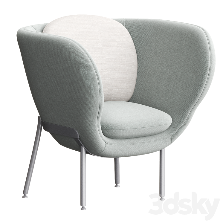 ARMADA Armchair By Moroso 3DS Max Model - thumbnail 1