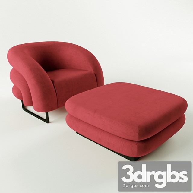 Armani casa baloon armchair 3dsmax Download - thumbnail 1