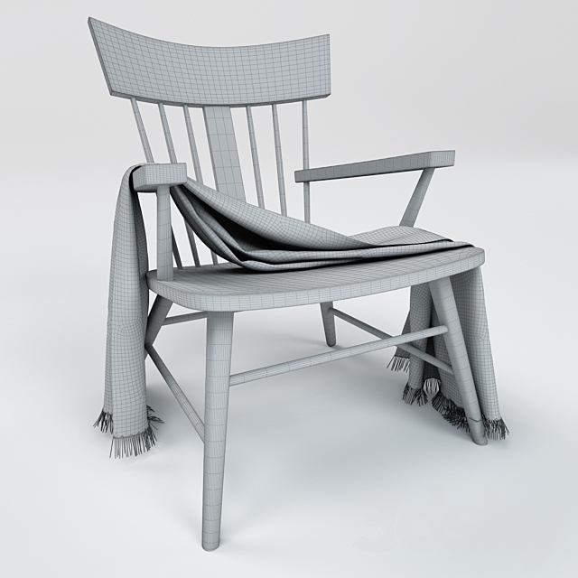 Armchair 01 3ds Max - thumbnail 2